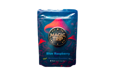 Magic Trip Blue Raspberry Vegan Mushroom Gummies